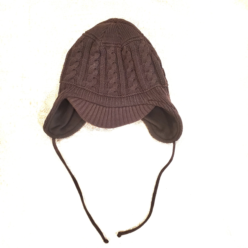 4for20!! Fleece lined cable knit hat